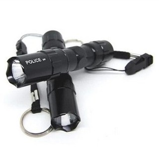 Đèn Pin Đi Phượt Police 3W Mini hợp kim nhôm đa năng chống nước chất lượng cao E221