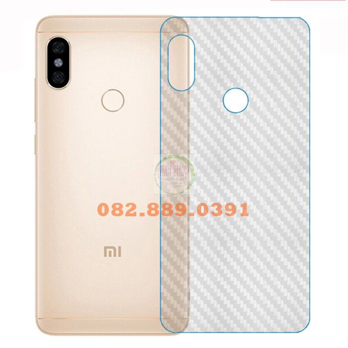 Miếng dán mặt lưng skin carbon Xiaomi Mi 6X