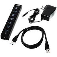 Bộ Chia USB 3.0 7 Cổng Orico H7013-U3-AD kèm Nguồn cấp - HUB USB 7 Port - Chính Hãng