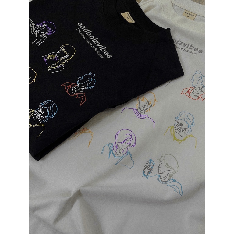 KHẨU TRANG POLY CAO CẤP DÙNG CHO Áo thun Unisex nam nữ tay lỡ form rộng Sadboizvibes Toss Tee oversize