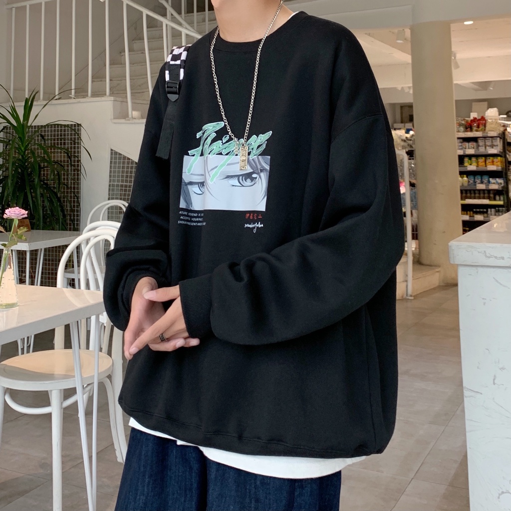 Áo Sweater dài tay Fingger phong cách Ulzzang Hàn Quốc áo thun chất nỉ cotton dày dặn tay dài CoolZ CZ950