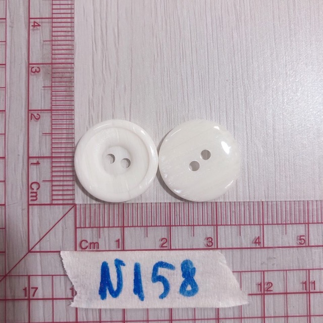 Combo 10 nút áo trắng N156-159