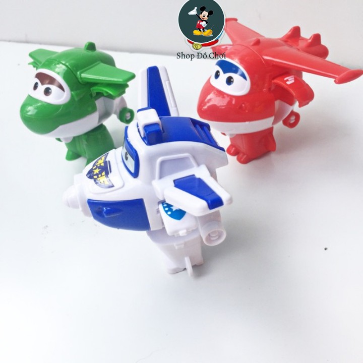 Hộp 8 nhân vật đội bay siêu đẳng Super wings biến hình thành máy bay và robot ( mẫu mới 2019)