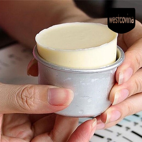 [Hot]☀ Khuôn Làm Bánh Hình Tròn 2.5inch Bằng Hợp Kim Nhôm Tiện Dụng