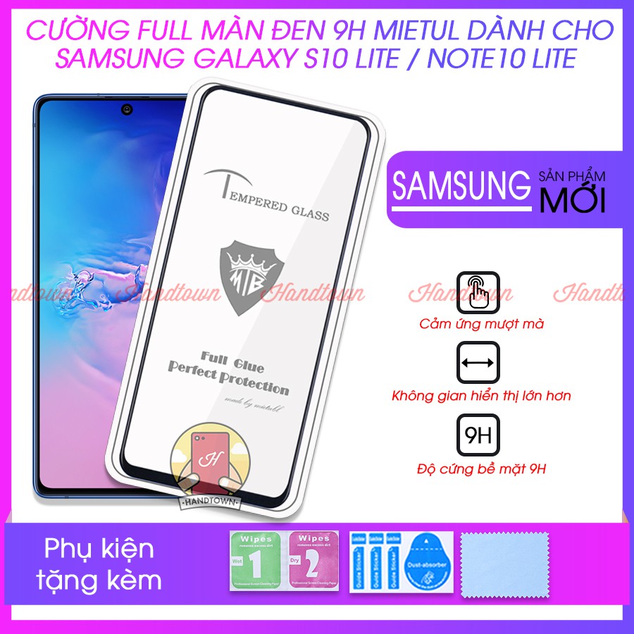 Cường Lực 9H Cho Samsung Galaxy S10 Lite / Note 10 Lite Full Keo Thế Hệ Mới