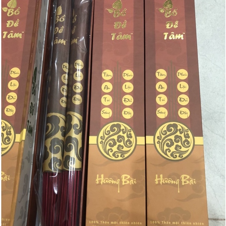 Nhang Hương Bài Bồ Đề Tâm Cao Cấp Cháy Lâu Xua Đuổi Tà Khí Xông Phòng Tốt Hộp 50 Nén Dài