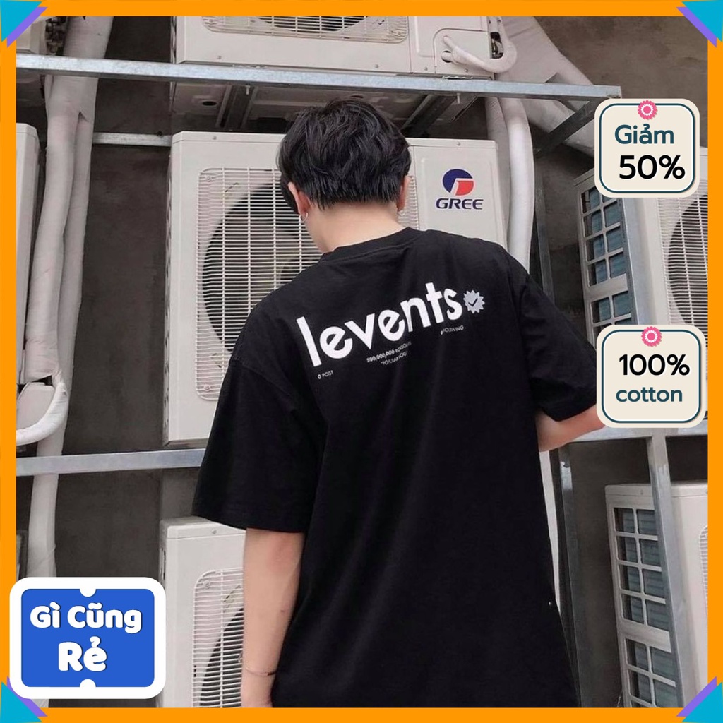 Áo phông tay lỡ nam nữ Levents AT37, áo thun unisex form rộng chất cotton mát mịn thấm hút mồ hôi in hình | BigBuy360 - bigbuy360.vn