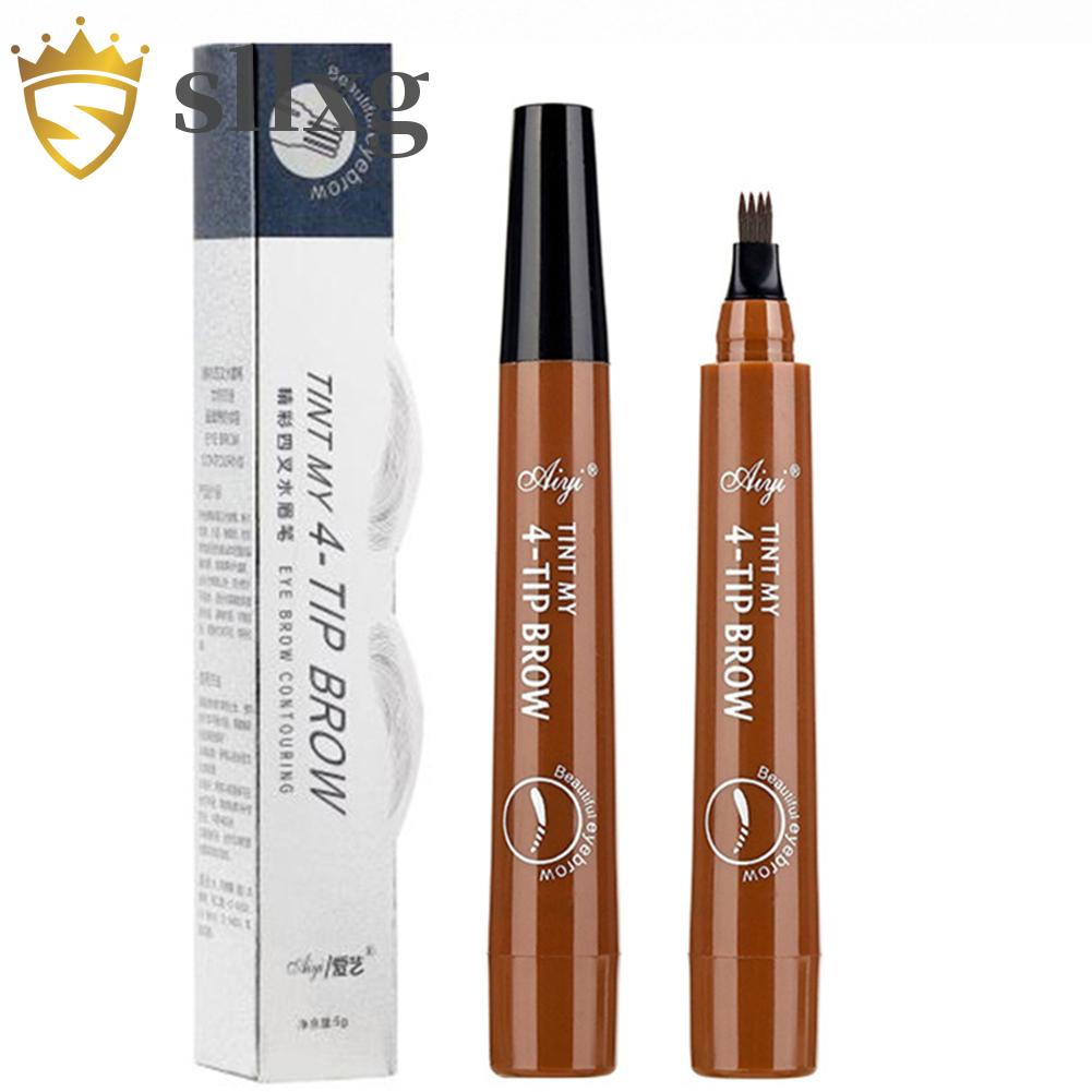 Bút kẻ lông mày dạng lỏng lâu trôi chống thấm nước thiết kế đầu 4 nhánh 3D
 | BigBuy360 - bigbuy360.vn