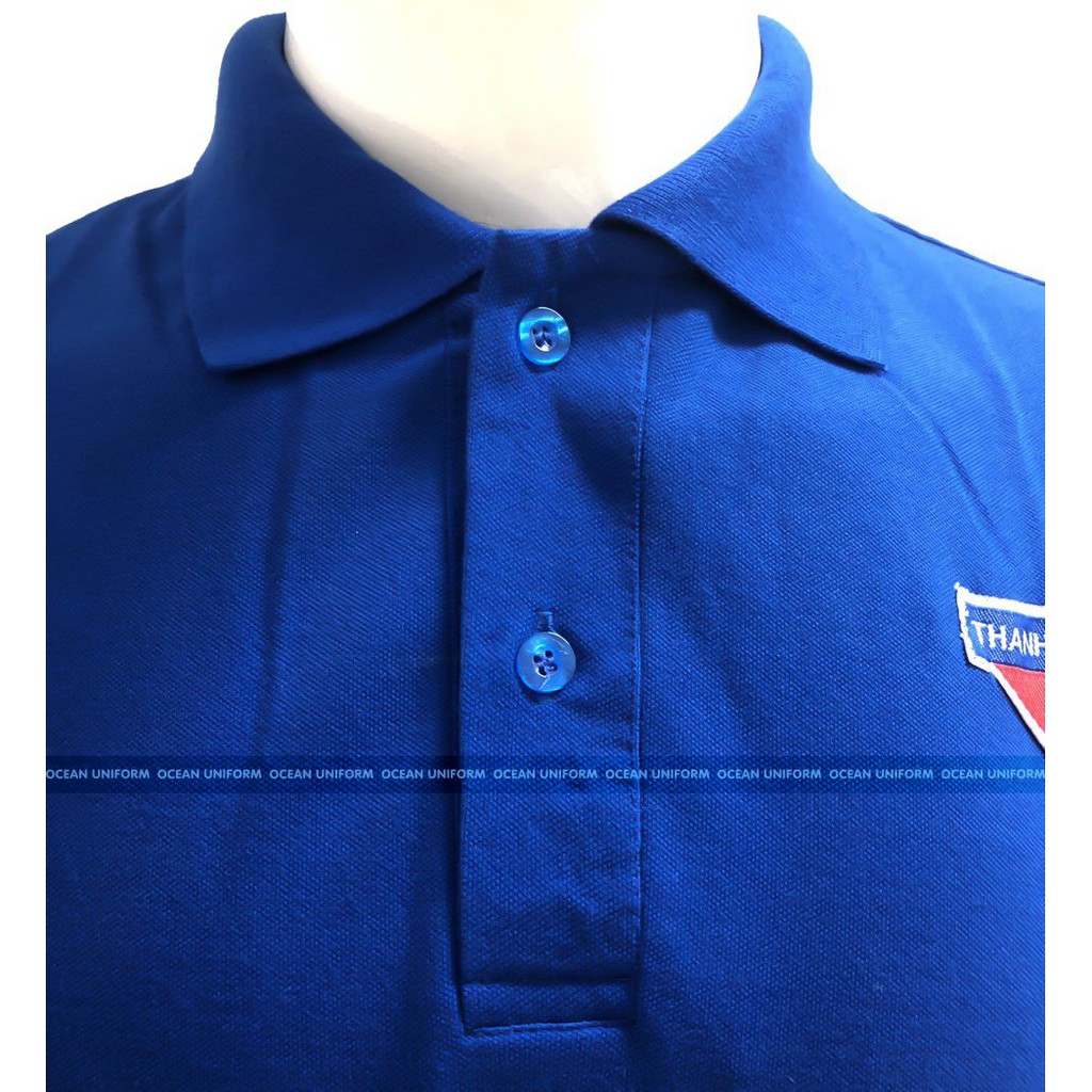 Áo đoàn thanh niên áo thun nam nữ cổ bẻ loại thường Ocean Uniform vải lacoste thoáng mát, form dáng đẹp