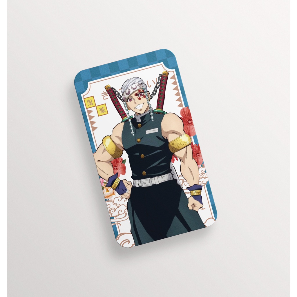 Thẻ Thanh Gươm Diệt Quỷ Bo Góc 9x5.4 Giấy Couche