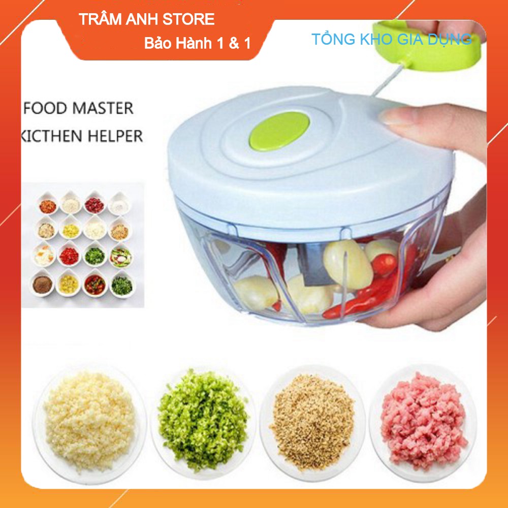 Máy Xay Đa Năng Bằng Tay Say Hành Tỏi Ớt Dụng Cụ Cầm Tay Băm Nhỏ Hoa Rau Củ Quả Mini [BẢO HÀNH 1 ĐỔI 1 NẾU SP LỖI]