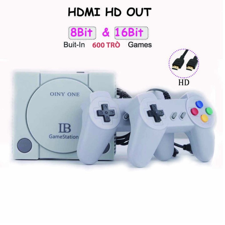 MÁY CHƠI GAME 4 NÚT HDMI - 600 tró khác nhau - Chơi hoài không chán Mario, Contra , Ninja ..... | BigBuy360 - bigbuy360.vn