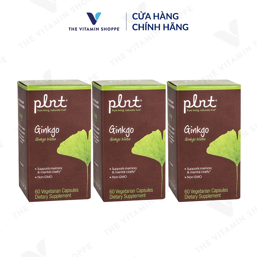 Viên uống hoạt huyết dưỡng não PLNT Ginkgo tăng cường tuần hoàn 60 viên