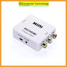 Bộ chuyển đổi tín hiệu, Bộ chuyển AV sang HDMI, chuyển từ cổng av ra cổng hdmi tín hiệu sắc nét, bảo hành 6 tháng