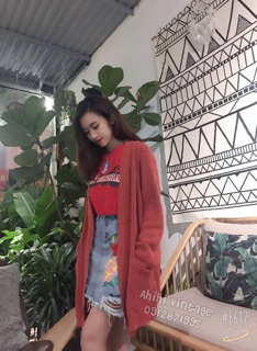cardigan len ảnh thật 100% 