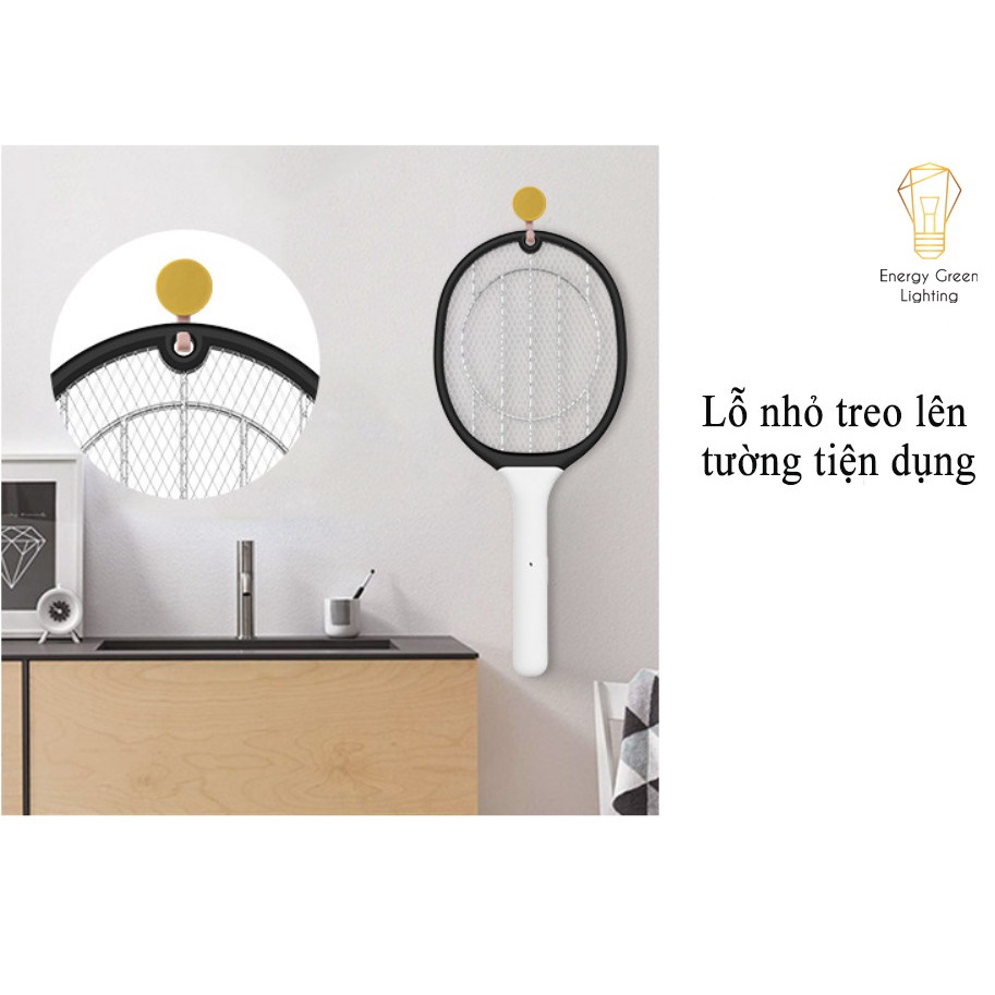 Vợt Bắt Muỗi Kiêm Đèn Thu Hút Muỗi Energy Green Lighting WP-08B - Diệt Muỗi Nhanh Gọn - An Toàn Và Hiệu Quả