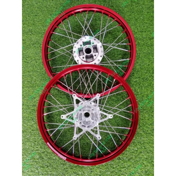 Bánh căm dành cho các dòng Honda sonic 150 đùm mạ crom căm mạ crom chân đỏ niềng nhôm đỏ lắp như zin không cần chế msp