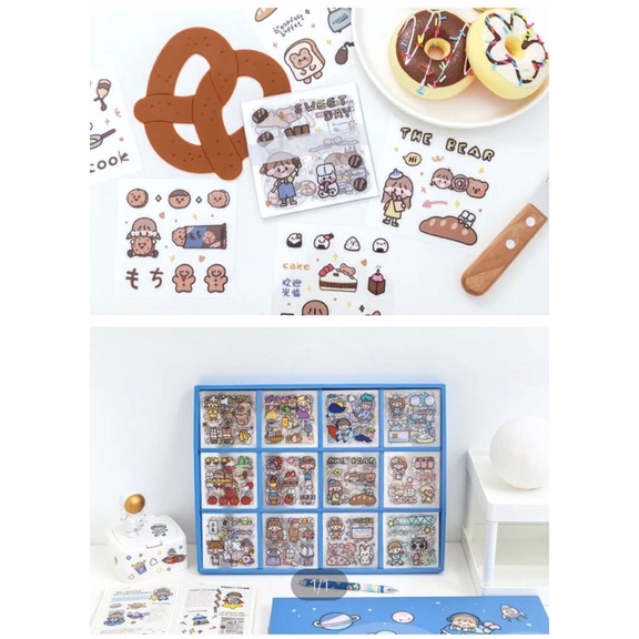 Hộp 240 tờ sticker nhiều chủ đề