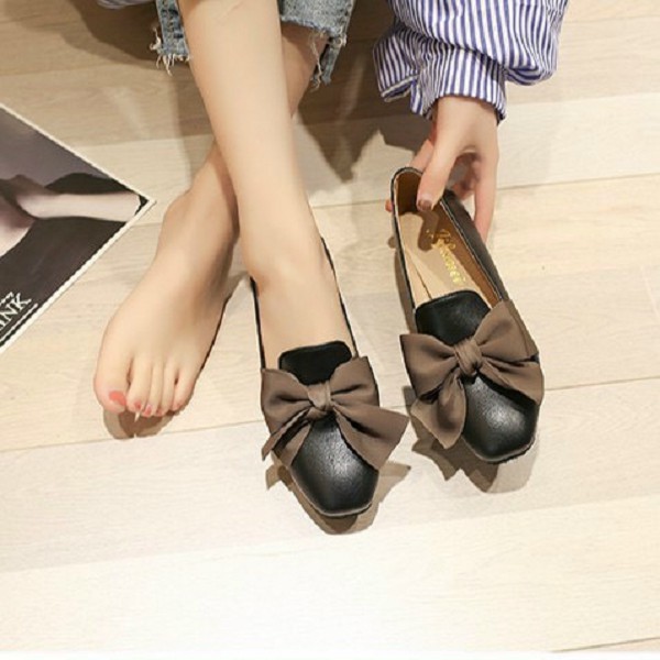 Giày Nữ NƠ LỤA Phong Cách Hàn Quốc 3P Kèm Ảnh Thật | BigBuy360 - bigbuy360.vn