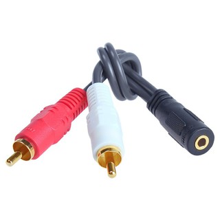 Đầu chuyển âm audio 3.5mm âm ra 2 đầu rca dương