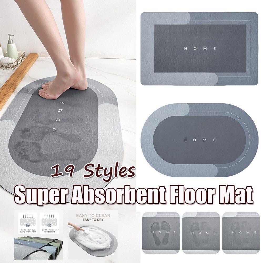 CACTU Thảm Lót Sàn Mềm Mại Siêu Thấm Hút Chống Trượt Cho Phòng Tắm / Nhà Bếp