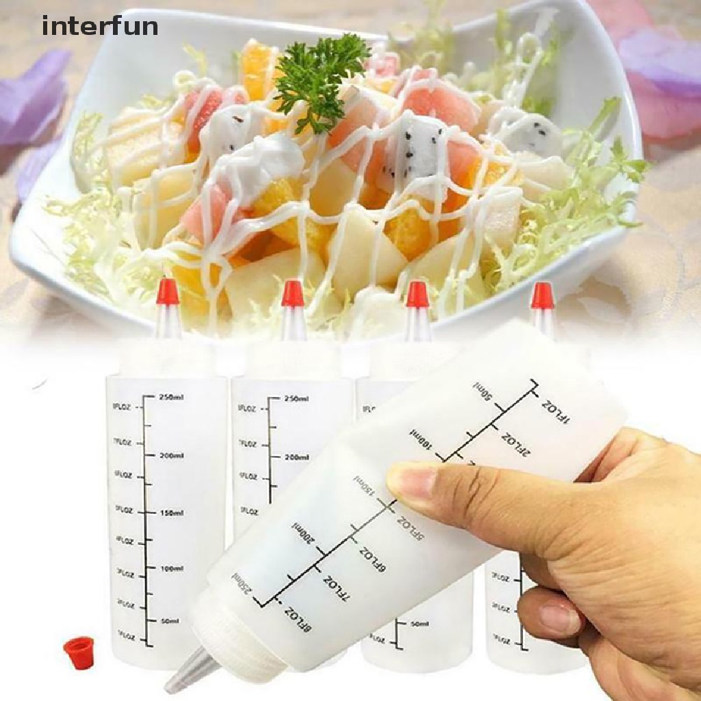 Bình Đựng Nước Sốt / Nước Sốt Chống Rò Rỉ Có Dây Đo Tiện Lợi