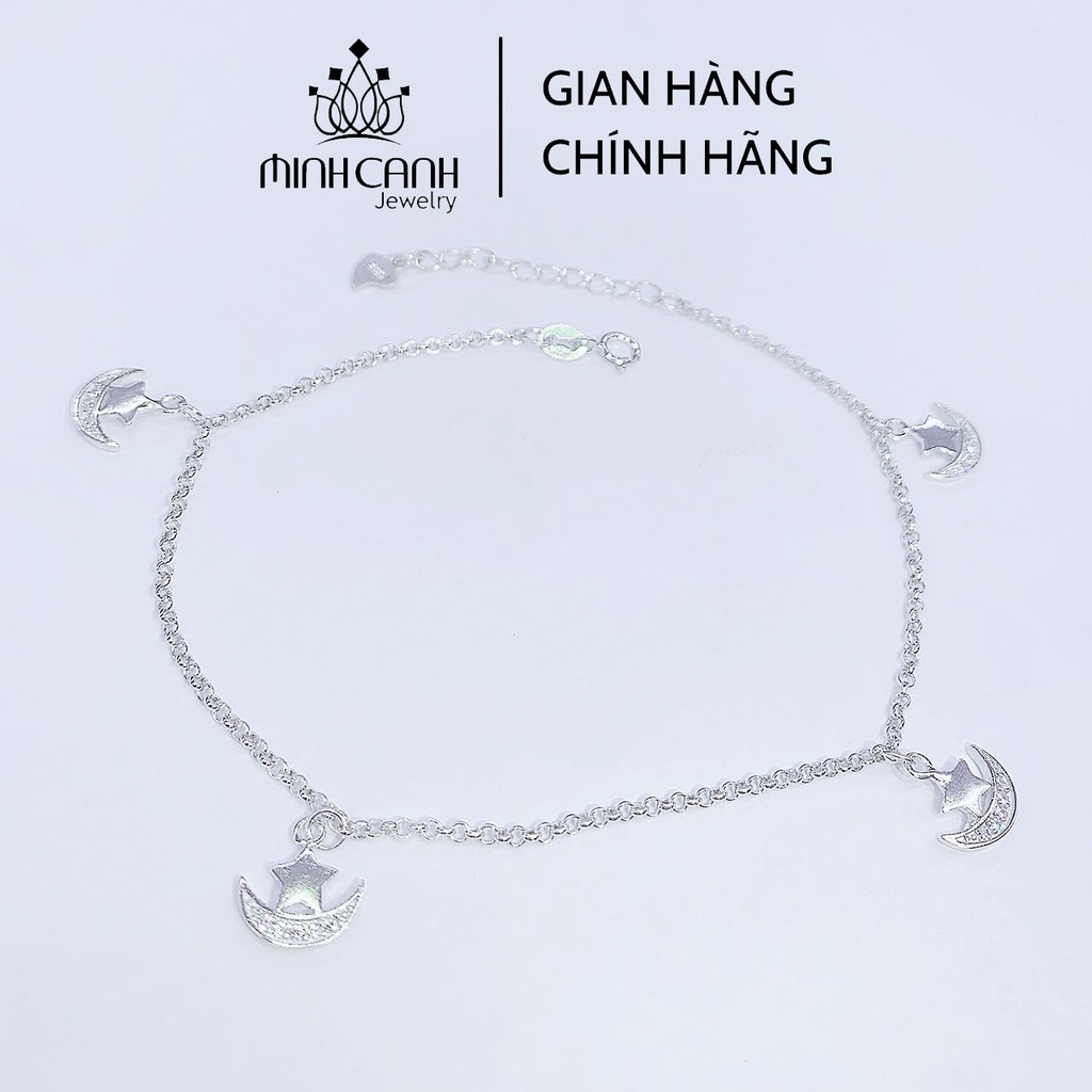 Lắc Chân Bạc 925 Hoạ Tiết Trăng Sao - Minh Canh Jewelry