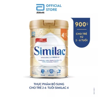 Sữa bột Similac 4 900g đột phá dinh dưỡng mới 5G cho trẻ từ 2-6 tuổi