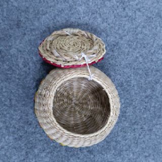 Hộp cói tròn có nắp