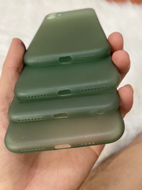 Ốp lụa siêu mỏng màu xanh cho lph0ne