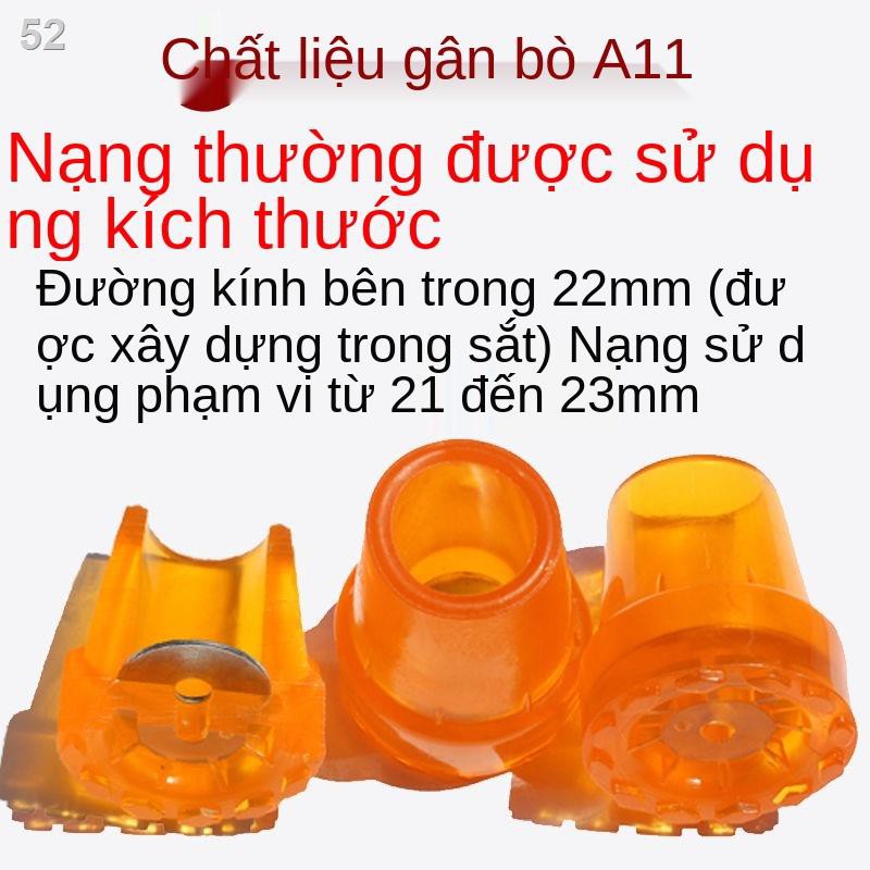 Nạng đơn và đôi 22mm19 gậy đi bộ bằng gỗ 14 tay áo bốn chân 12 cọc trekking đầu cao suW