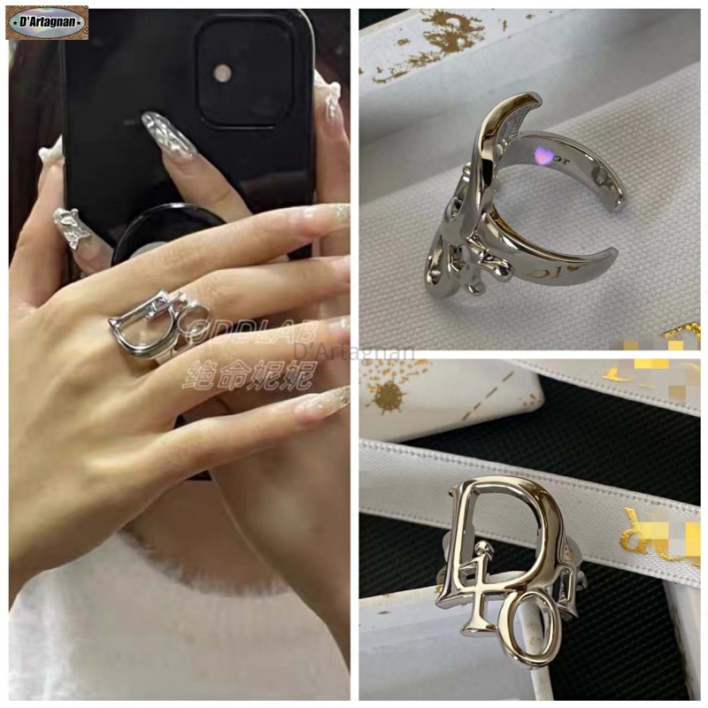 {Boutique Hàng Có Sẵn} Nhẫn In Chữ D JZ027 D (Free Size No. 7 () - Hàn Quốc 2022 Thời Trang Mới Lạ Không Phai Màu Phong Cách Retro Thanh Lịch