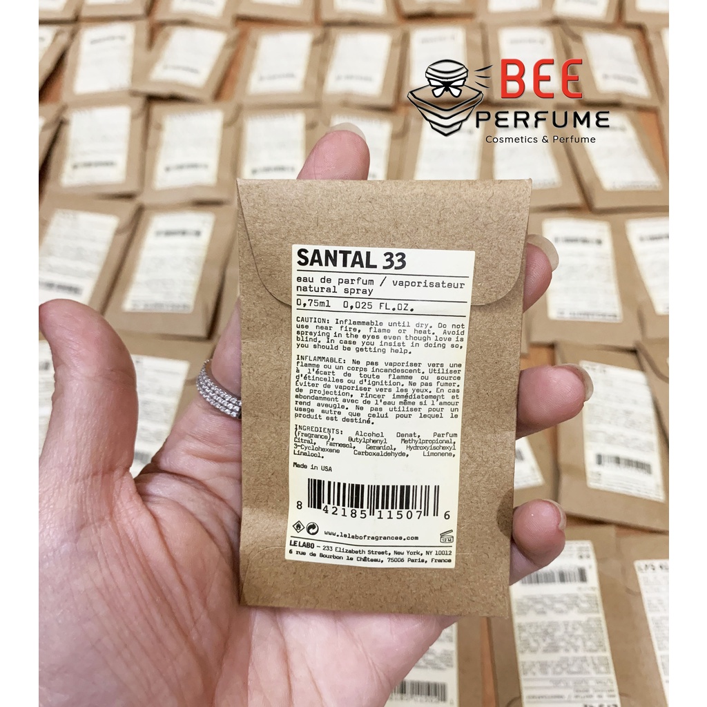 Vial/Mẫu thử nước hoa Le Labo/LeLabo A13, S33, N29, L41, B22, R31 0.75ML cực thơm, hàng hiếm chính hãng săn SALE giá tốt