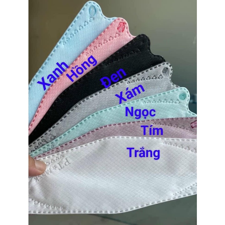 Khẩu trang KF94 PT Mask Phương Tuyến Màu Trắng, Xanh, Xám, Đen Vải 4S kháng khuẩn.