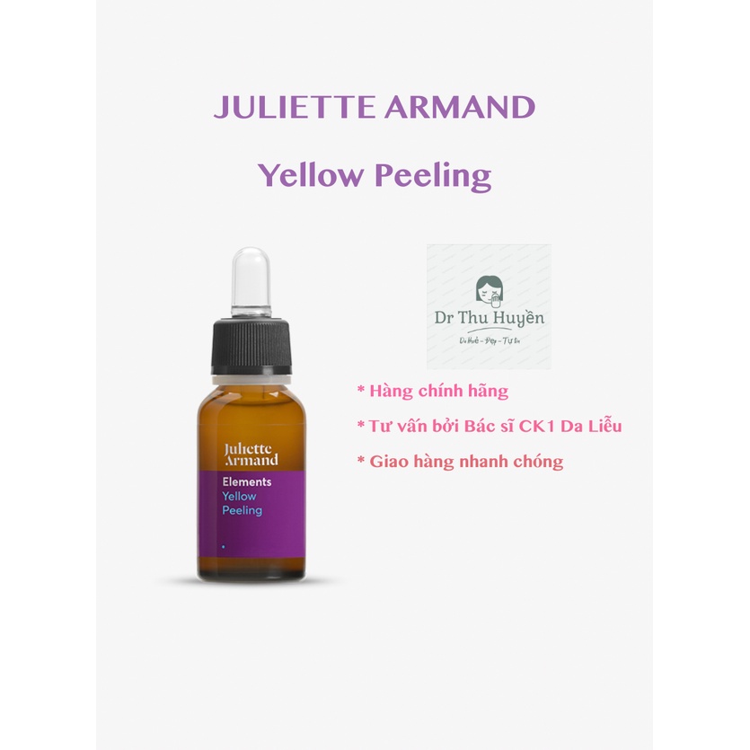 Juliette Armand Yellow Peeling 💦 Gel lột tẩy hoá học cho da trưởng thành, thường khô có nếp nhăn và nám