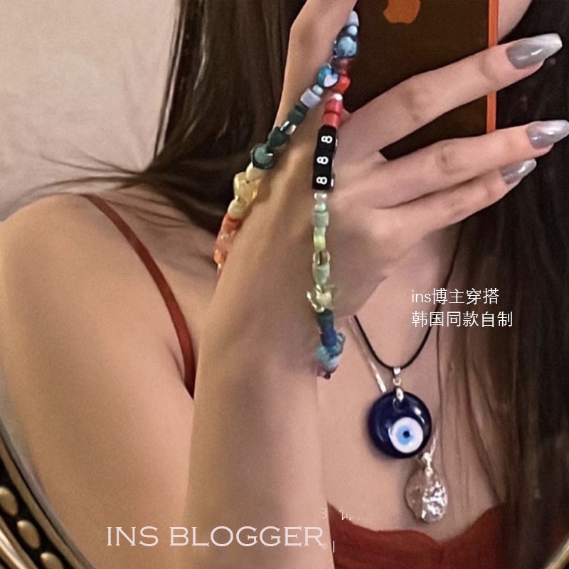 Vòng cổ/Vòng tay AY mặt dây hình mắt quỷ thời trang