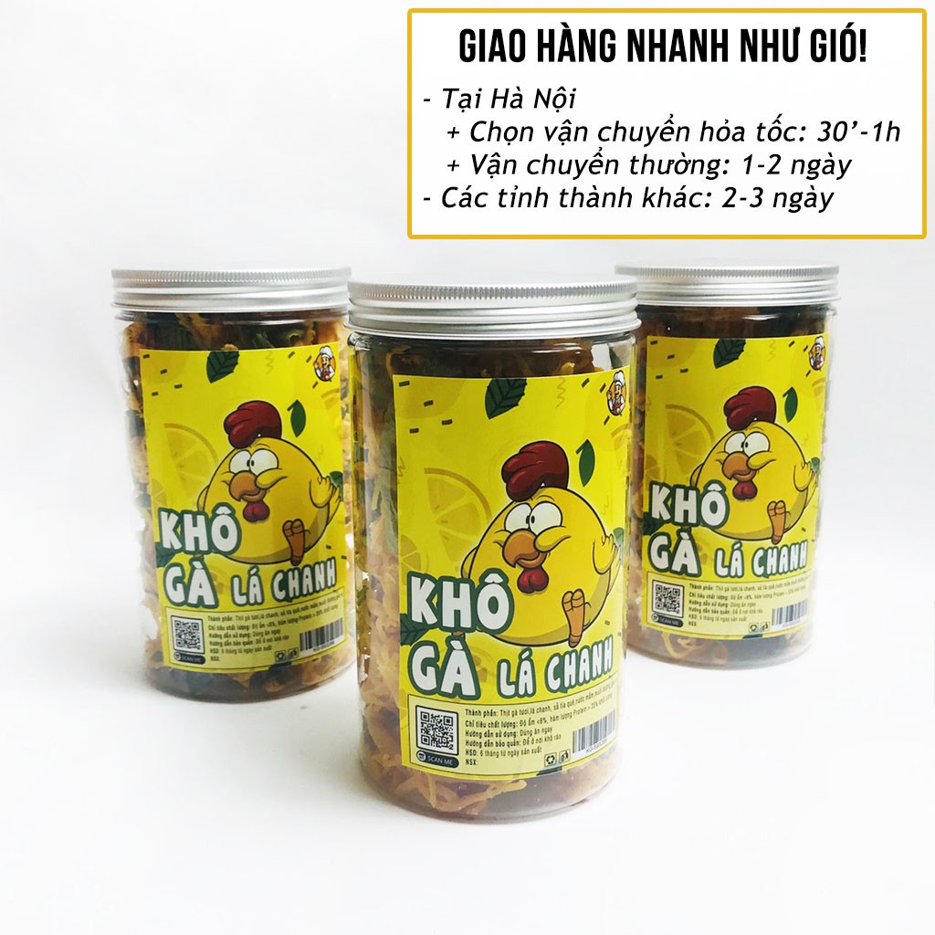 [Mã GROXUAN1 giảm 8% đơn 150K] Khô gà lá chanh Hà My hũ 300g , đồ ăn vặt Hà Nội ngon mê ly | BigBuy360 - bigbuy360.vn