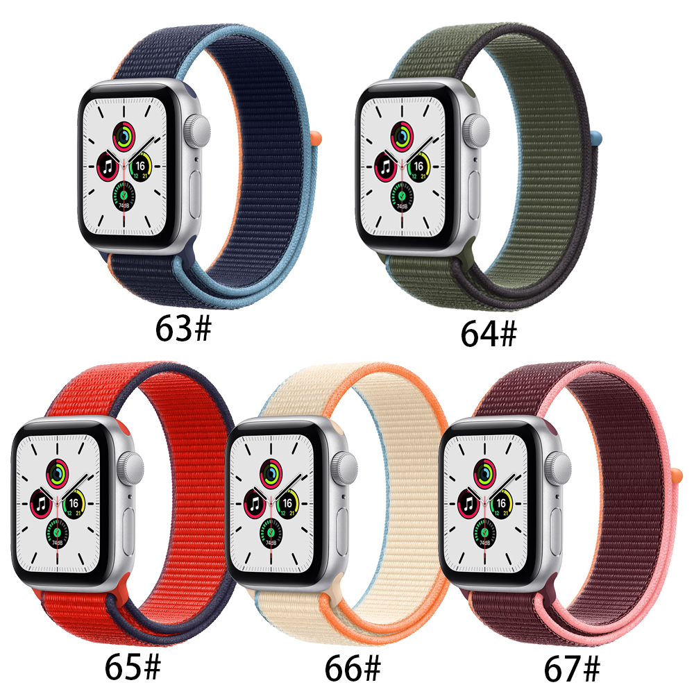 Dây Đeo Bằng Sợi Nylon Cho Đồng Hồ Thông Minh Apple Watch 49mm/45mm/44mm/40mm/42mm/38mm/Se Iwatch Ultla Series 6/Se/5/4/3/2/1