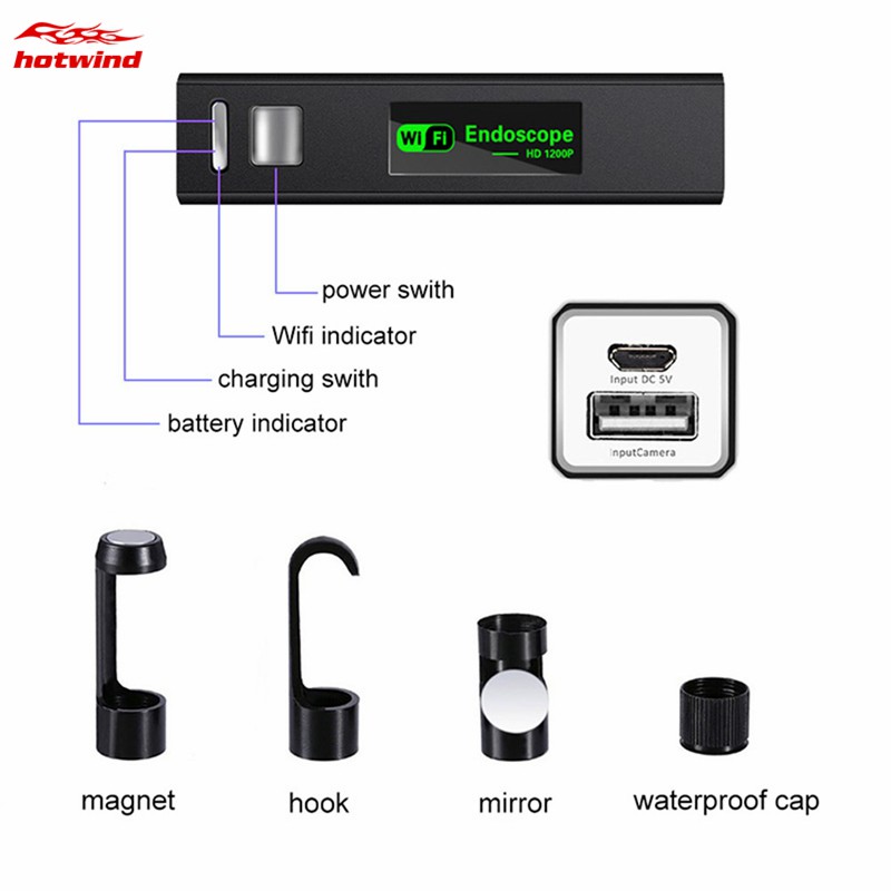 Camera nội soi 2.0 Mp 1200p Hd thông minh chất lượng cao