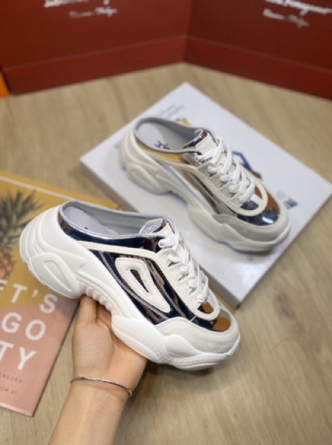 Giầy sục nữ FreeShip Mã giảm giá[GIAY SNEAKER] Giày sục thể thao nữ Kiểu mới đế gồ