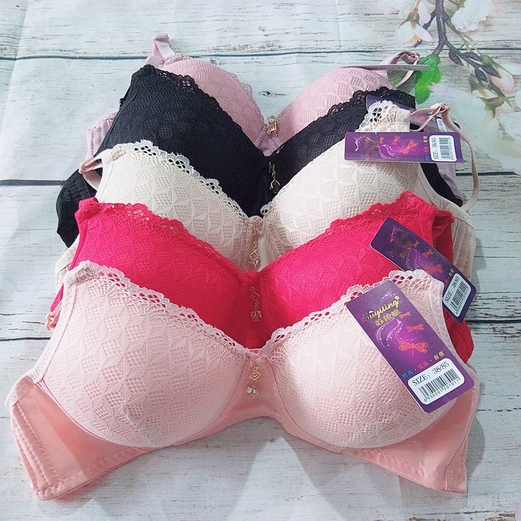 Áo lót viền ren đệm mỏng không gọng thông hơi co dãn nội y mềm mại thoáng mát KIMCHIBIKINI AL037