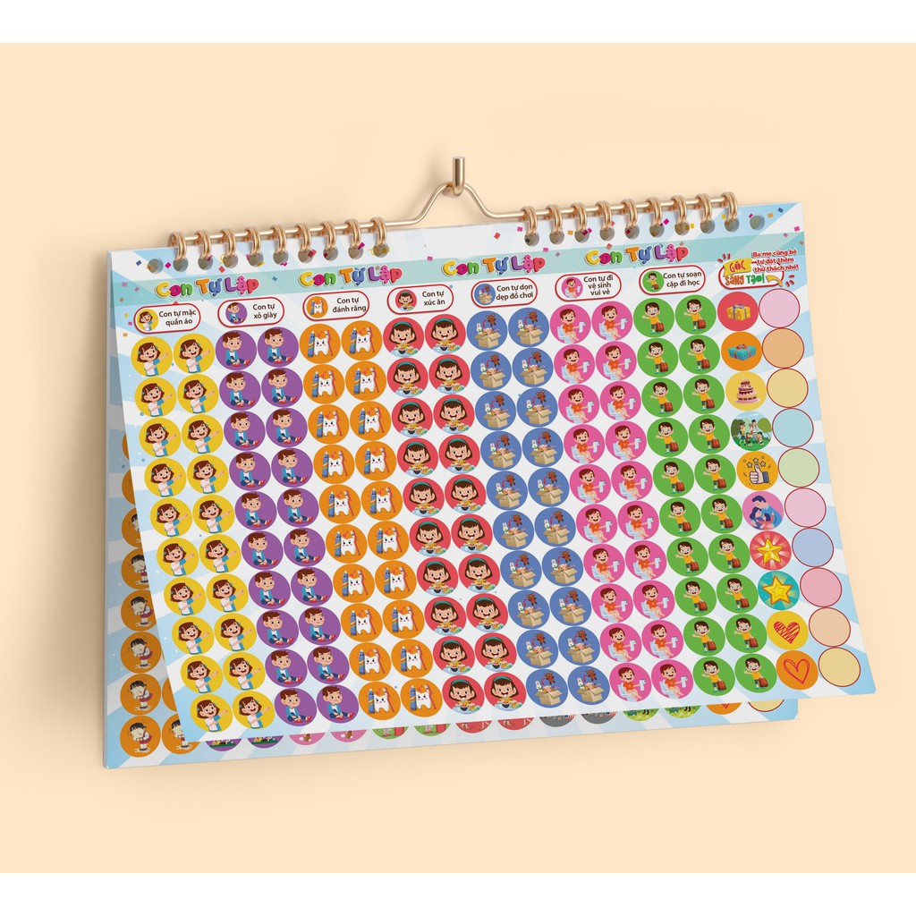 NHẬT KÝ CHĂM NGOAN  KÈM 640 STICKERS KHEN THƯỞNG THEO CHỦ ĐỀ