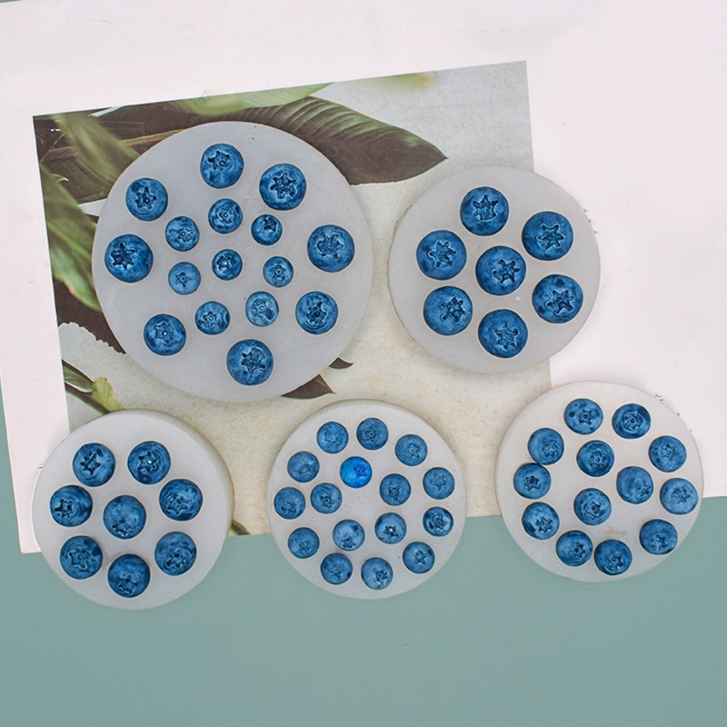 Khuôn silicone tạo hình việt quất 3D làm bánh DIY