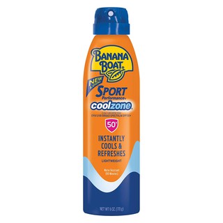 Xịt Chống Nắng Banana Boat Sport Performance Coolzone SPF 50 (170g)