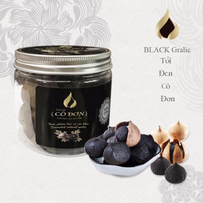 Tỏi đen cô đơn 1 nhánh hộp nắp nhôm cao cấp hộp 200g | BigBuy360 - bigbuy360.vn