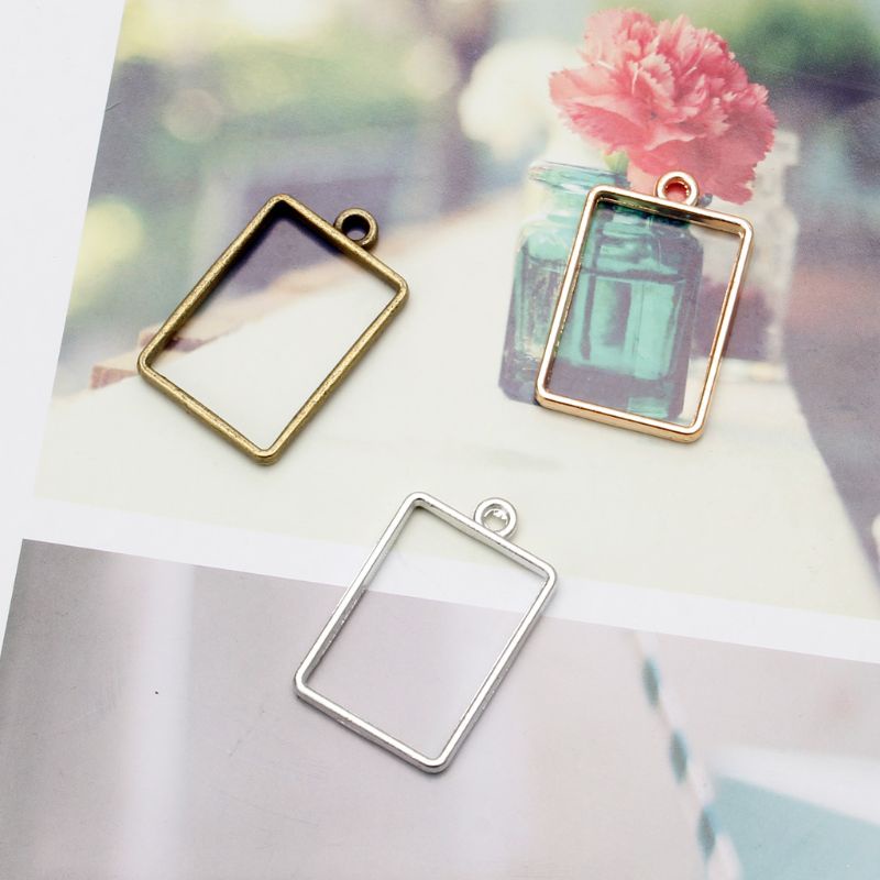 Set 30 Mặt Dây Chuyền Hợp Kim Hình Học Dạng Mở DIY