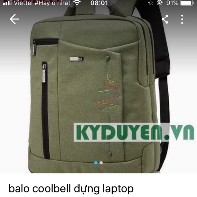 balo đựng laptop kỳ duyên