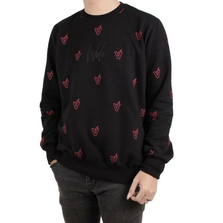 Áo Thun Tay Ngắn Cổ Tròn In Chữ This Is Crewneck Wolv | BigBuy360 - bigbuy360.vn