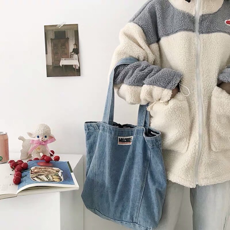 Túi Vải Jeans MISCHIEF