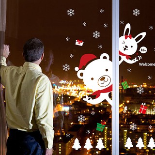 Decal trang trí cửa chào Noel
